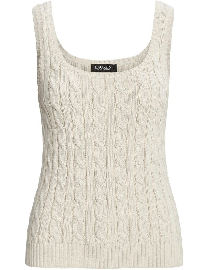 Outlet β Lauren Ralph Lauren Cable-Knit Sleeveless Sweater In Cream π€© 4 Outlet β Lauren Ralph Lauren Cable-Knit Sleeveless Sweater In Cream π€© - Image 4
