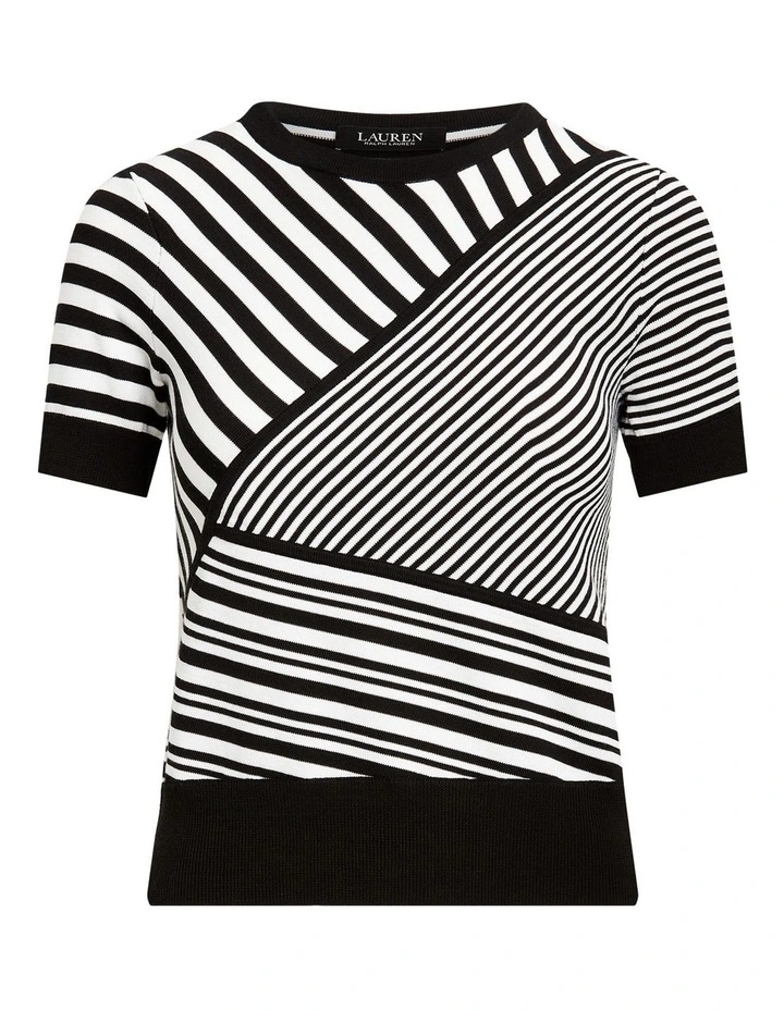 Deals π Lauren Ralph Lauren Striped Patchwork Short-Sleeve Sweater π 4 Deals π Lauren Ralph Lauren Striped Patchwork Short-Sleeve Sweater π - Image 4