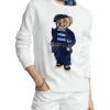 Discount 🎁 Polo Ralph Lauren Polo Bear Cotton-Linen Sweater In White 🛒