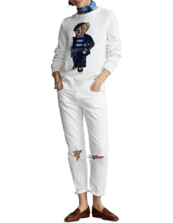 Discount π Polo Ralph Lauren Polo Bear Cotton-Linen Sweater In White π 6 Discount π Polo Ralph Lauren Polo Bear Cotton-Linen Sweater In White π -Jumpsuits Store unnamed file 1934