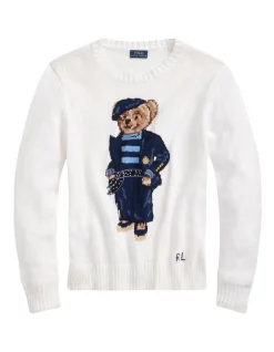 Discount π Polo Ralph Lauren Polo Bear Cotton-Linen Sweater In White π 7 Discount π Polo Ralph Lauren Polo Bear Cotton-Linen Sweater In White π -Jumpsuits Store unnamed file 1935