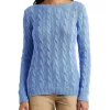 Buy ✔️ Lauren Ralph Lauren Cable-Knit Cotton Boatneck Sweater 🌟