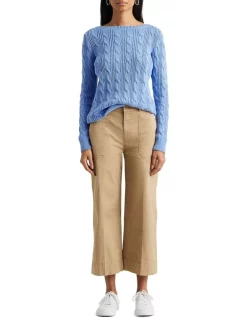 Buy ✔️ Lauren Ralph Lauren Cable-Knit Cotton Boatneck Sweater 🌟 -Jumpsuits Store unnamed file 1946