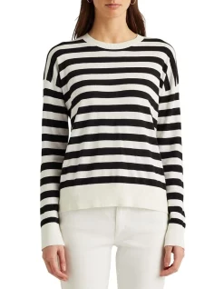 Wholesale π Lauren Ralph Lauren Striped Cotton-Modal Sweater π