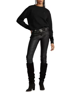 Cheapest 🤩 Polo Ralph Lauren Soutache-Trim Fleece Sweatshirt 🤩 -Jumpsuits Store unnamed file 1958