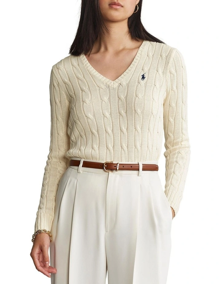 Deals π Polo Ralph Lauren Cable-Knit V-Neck Sweater In Cream π 1 Deals π Polo Ralph Lauren Cable-Knit V-Neck Sweater In Cream π