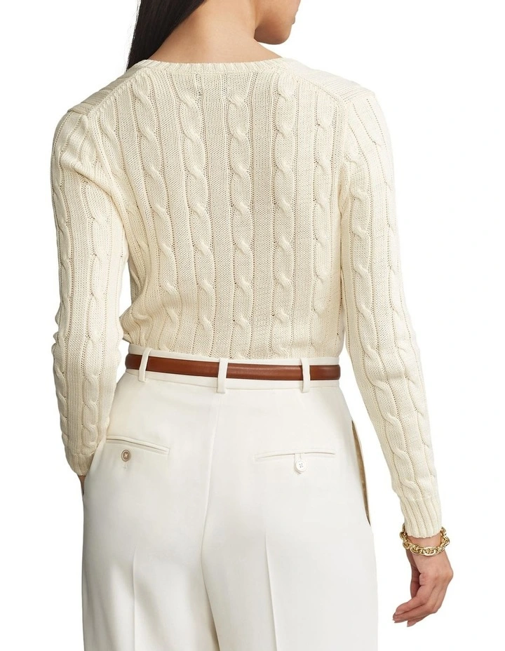 Deals π Polo Ralph Lauren Cable-Knit V-Neck Sweater In Cream π 2 Deals π Polo Ralph Lauren Cable-Knit V-Neck Sweater In Cream π - Image 2