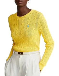 Cheap π Polo Ralph Lauren Cable-Knit Cotton Sweater In Yellow π₯°