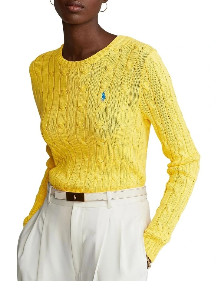 Cheap π Polo Ralph Lauren Cable-Knit Cotton Sweater In Yellow π₯° 1 Cheap π Polo Ralph Lauren Cable-Knit Cotton Sweater In Yellow π₯°