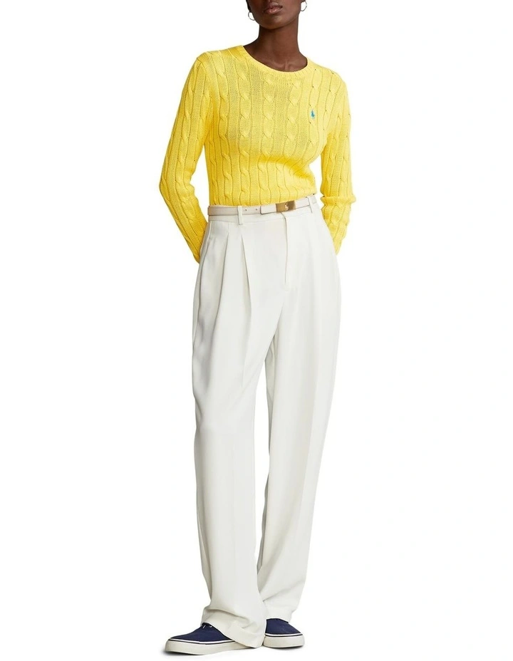 Cheap π Polo Ralph Lauren Cable-Knit Cotton Sweater In Yellow π₯° 3 Cheap π Polo Ralph Lauren Cable-Knit Cotton Sweater In Yellow π₯° - Image 3
