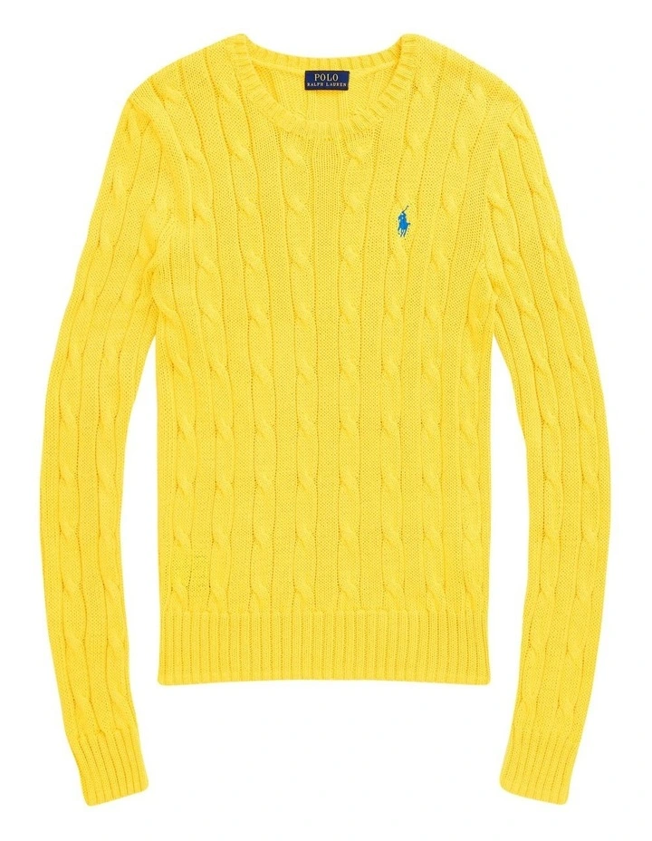 Cheap π Polo Ralph Lauren Cable-Knit Cotton Sweater In Yellow π₯° 4 Cheap π Polo Ralph Lauren Cable-Knit Cotton Sweater In Yellow π₯° - Image 4