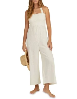 Promo 👏 Billabong Sun Lovers Onesie In White Sand 🎁