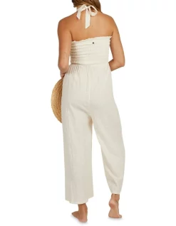 Promo 👏 Billabong Sun Lovers Onesie In White Sand 🎁 -Jumpsuits Store unnamed file 2002