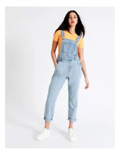 Best Sale 🛒 Miss Shop Recycled Blend Denim Dungaree In Stone Blue 😀 -Jumpsuits Store unnamed file 2006