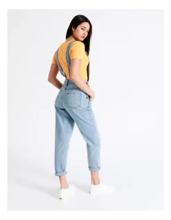 Best Sale 🛒 Miss Shop Recycled Blend Denim Dungaree In Stone Blue 😀 -Jumpsuits Store unnamed file 2008