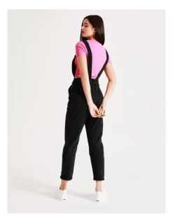 Buy 😉 Miss Shop Recycled Blend Denim Dungaree In Ash Black 🔔 -Jumpsuits Store unnamed file 2050