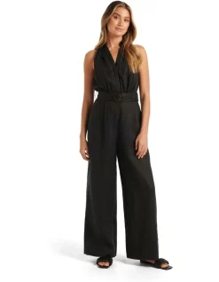 Flash Sale 😀 Forever New Rhiannon Linen Jumpsuit In Black 🔥