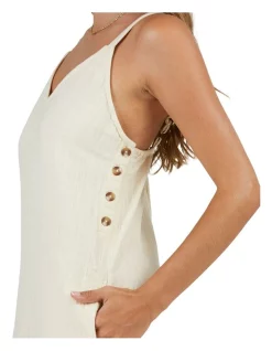 Buy 🛒 Roxy 🌞 Summer Icon Jumpsuit In Beige 🔔 -Jumpsuits Store unnamed file 2069