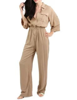 Best Pirce 🛒 Belle & Bloom Art Of Escape Jumpsuit In Latte 👍