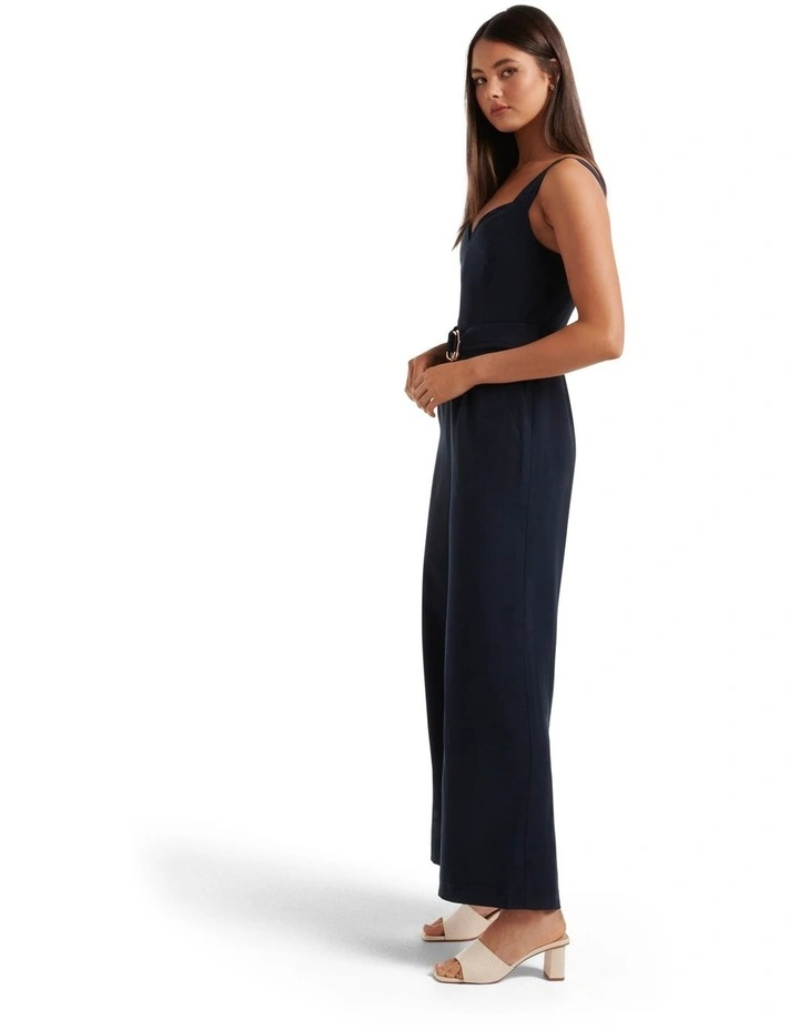 Cheap ⌛ Forever New Lilian Belted Jumpsuit In Blue ⌛ 3 Cheap ⌛ Forever New Lilian Belted Jumpsuit In Blue ⌛ - Image 3