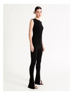 Buy 🔔 Norma Kamali Sleeveless Spat Legging Catsuit Black 🛒 -Jumpsuits Store unnamed file 2140