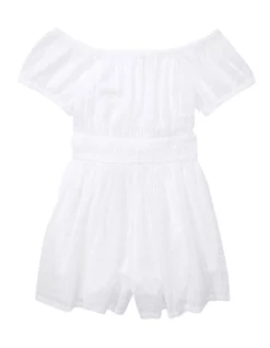 Brand new 🌟 American Eagle Puff Sleeve Romper In White 👏 -Jumpsuits Store unnamed file 2148