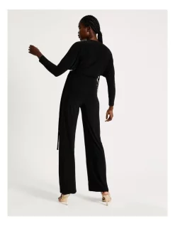 Discount 😉 Norma Kamali Dolman Wrap Jumpsuit In Black ✨ -Jumpsuits Store unnamed file 2174