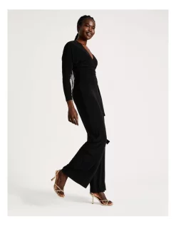 Discount 😉 Norma Kamali Dolman Wrap Jumpsuit In Black ✨ -Jumpsuits Store unnamed file 2176