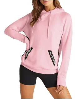 Best Sale โญ Rockwear Side Logo Tape Hoodie In Pink โจ