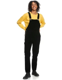 Best Sale ✔️ Roxy Jungle Sound Corduroy Jumpsuit In Black 💯