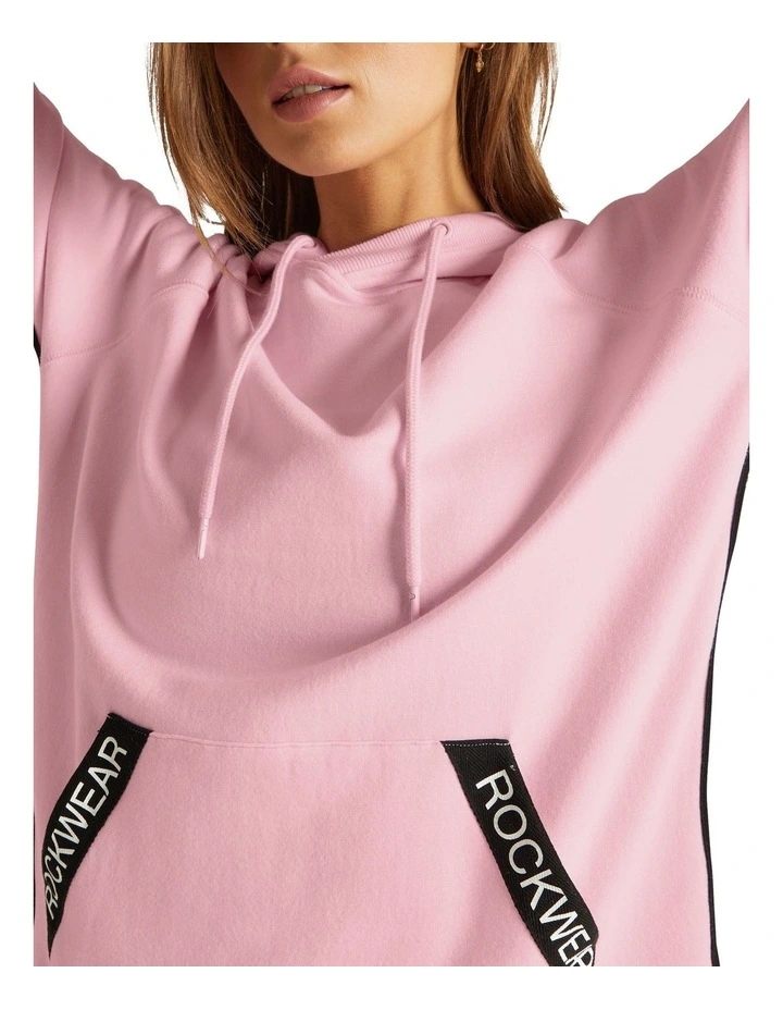 Best Sale ⭐ Rockwear Side Logo Tape Hoodie In Pink ✨ 4 Best Sale ⭐ Rockwear Side Logo Tape Hoodie In Pink ✨ - Image 4