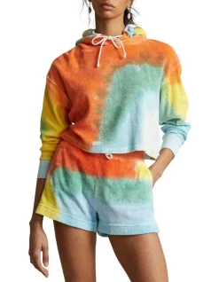 Best deal π Polo Ralph Lauren Tie-Dye Cropped Hoodie In Multi π₯