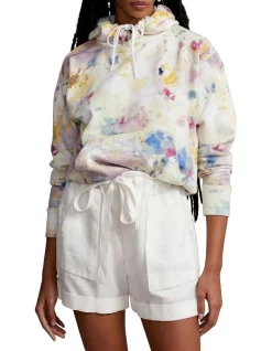 Budget β¨ Polo Ralph Lauren Paint-Splatter Print Terry Hoodie In Multi β