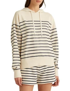 Coupon π― Lauren Ralph Lauren Striped French Terry Hoodie In Cream β
