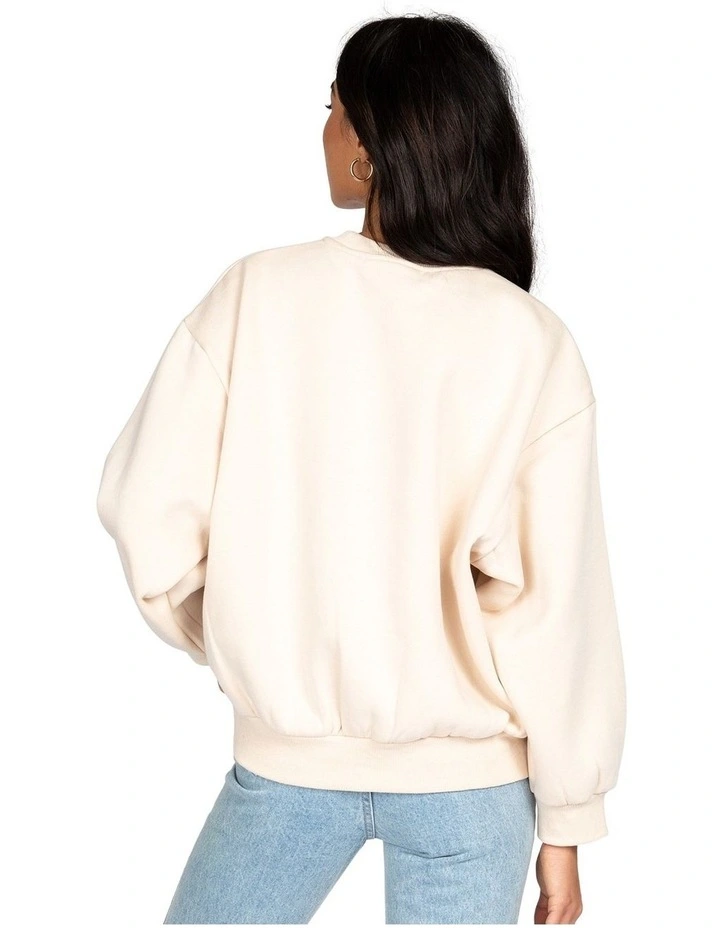 Outlet β Rusty Script Oversize Crew Neck Fleece Natural π 2 Outlet β Rusty Script Oversize Crew Neck Fleece Natural π - Image 2