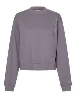 Best reviews of 😉 Calvin Klein 👖 Jeans Institutional Split Crewneck Sweatshirt Fossil Grey 🔔 -Jumpsuits Store unnamed file 364