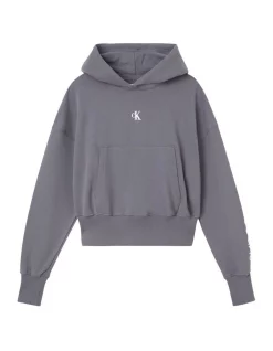 Buy 😀 Calvin Klein 👖 Jeans Plus Two Tone Monogram Hoodie Fossil Grey 🔔 -Jumpsuits Store unnamed file 383