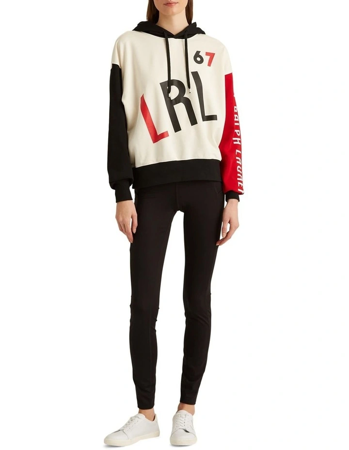 Buy ⌛ Lauren Ralph Lauren Color-Blocked French Terry Hoodie In Cream ✨ 3 Buy ⌛ Lauren Ralph Lauren Color-Blocked French Terry Hoodie In Cream ✨ - Image 3