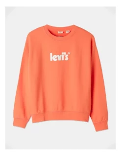 Hot Sale 🤩 Levi's Standard Crew Neck Sweatshirt In Orange ⌛