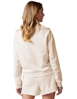 Coupon ✔️ Forever New Archie Loungewear Zip Neck Sweater 🎉 -Jumpsuits Store unnamed file 44