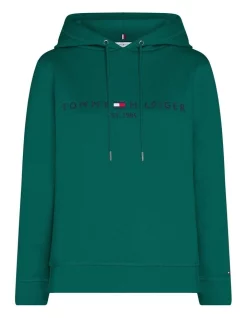 Wholesale 😉 Tommy Hilfiger Regular Hilfiger Hoodie In Emerald Green ⌛ -Jumpsuits Store unnamed file 453