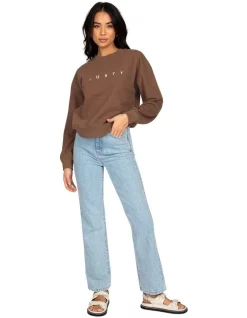 Hot Sale π Rusty Essentials Relaxed Crew Fleece Brown π 10 Hot Sale π Rusty Essentials Relaxed Crew Fleece Brown π -Jumpsuits Store unnamed file 469