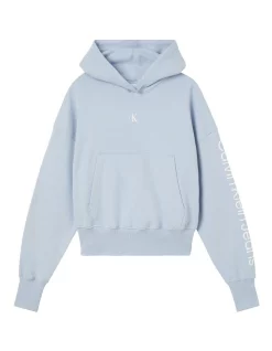 Cheapest 🔔 Calvin Klein 👖 Jeans Back Two Tone Monogram Hoodie Bayshore Blue 🎉 -Jumpsuits Store unnamed file 489