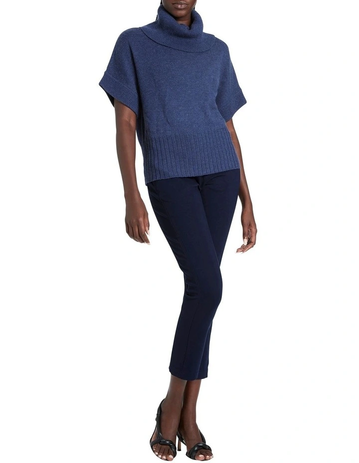 New π David Lawrence Roll Neck Gilet Indigo Melange π€© 2 New π David Lawrence Roll Neck Gilet Indigo Melange π€© - Image 2