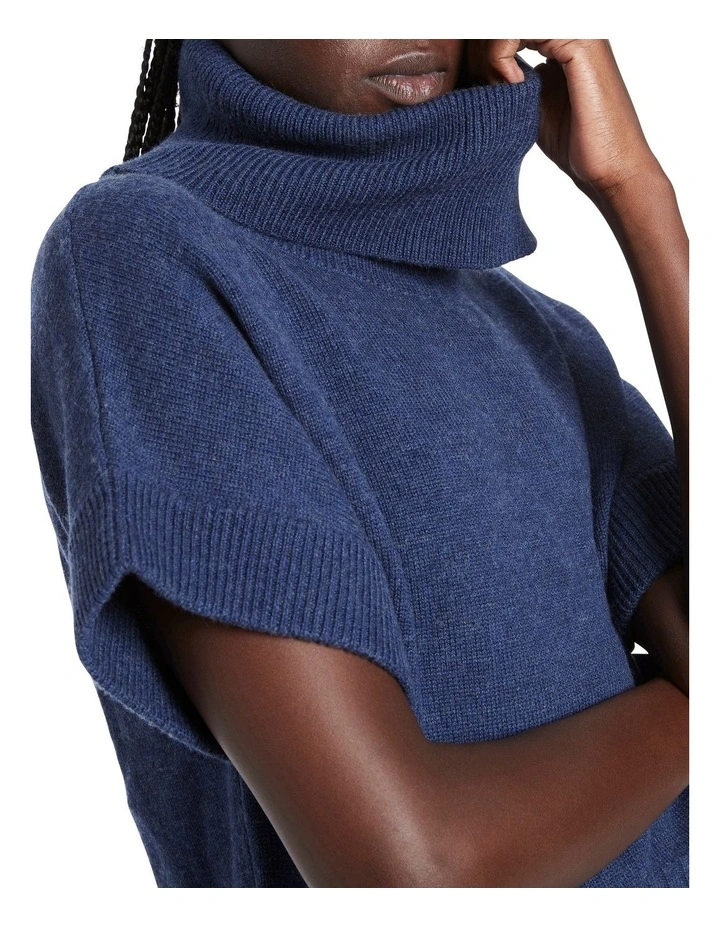 New π David Lawrence Roll Neck Gilet Indigo Melange π€© 4 New π David Lawrence Roll Neck Gilet Indigo Melange π€© - Image 4