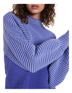 Discount ✔️ Marcs What You Merino To Me Knit Cornflower 😍 -Jumpsuits Store unnamed file 541