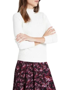 Brand new π David Lawrence Gillian Stitch Knit Ivory β