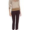 Discount 🌟 David Lawrence Emma-Jane Stripe Knit Nutmeg Multi 🔔
