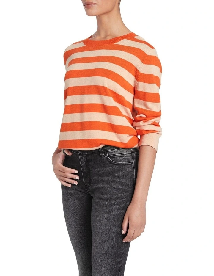 Best Sale β€οΈ David Lawrence Zhera Striped Knit Papaya Multi π 2 Best Sale β€οΈ David Lawrence Zhera Striped Knit Papaya Multi π - Image 2