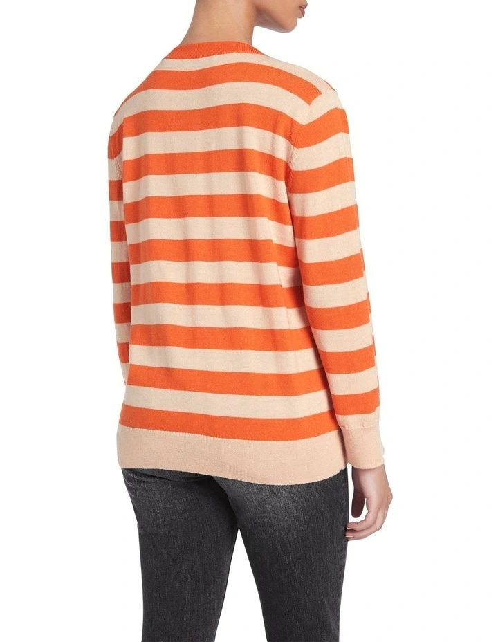 Best Sale β€οΈ David Lawrence Zhera Striped Knit Papaya Multi π 3 Best Sale β€οΈ David Lawrence Zhera Striped Knit Papaya Multi π - Image 3